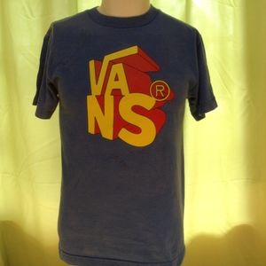 Vans Blue T Shirt Size Small